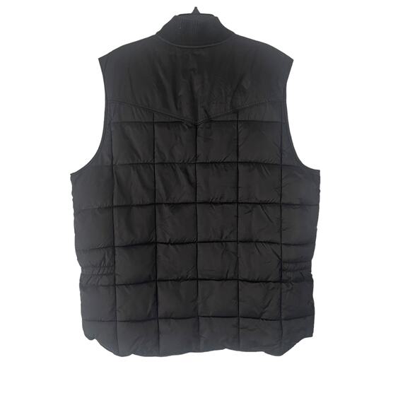 Roper Range Gear Men's Big & Tall Size 2XL Black Puffer Outdoor Vest - Picture 6 of 8